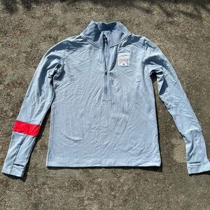 Oiselle Gray Half-Zip Pullover